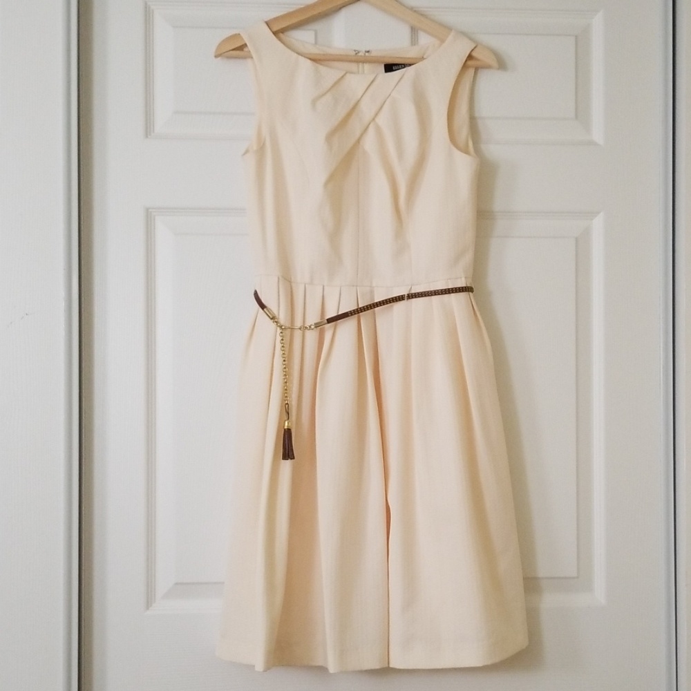 Ivory sleeveless dress